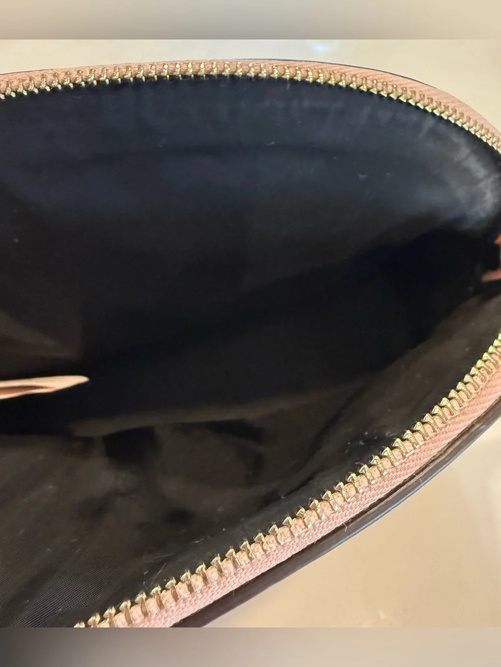 Kate Spade Cameron Paper Rose Medium Dome Cosmetic Case Makeup Bag